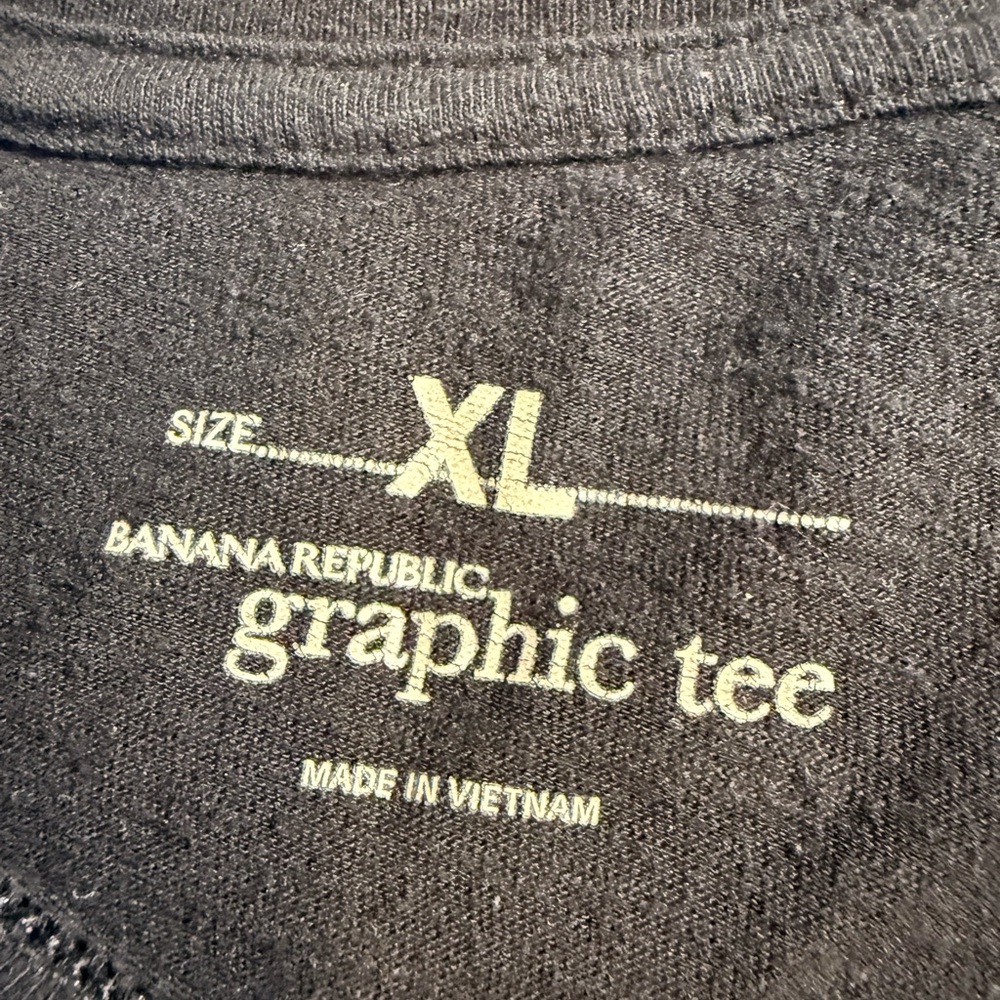 Banana Republic BR 78 Graphic T Shirt XL Black Cross Logo Crewneck Casual Tee - Picture 6 of 7